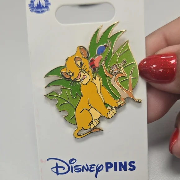 2024 Disney Parks The Lion King Simba & Timon Grubs OE Pin New - Picture 1 of 3